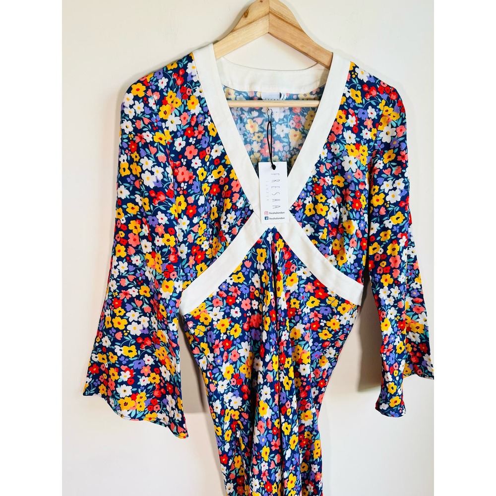 NWT FRESHA london maxi floral dress size XS